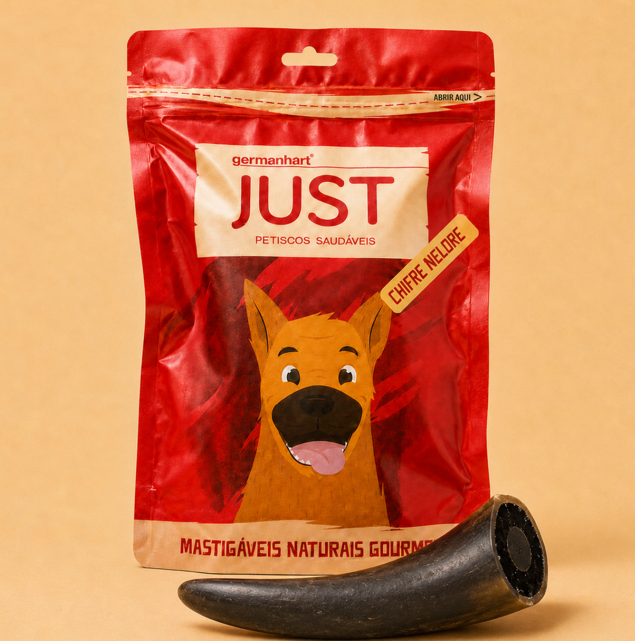 Chifre Nelore Natural para Cães Germanhart