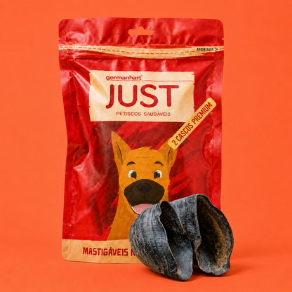 Casco Bovino Natural para Cães 2 Unidades Mastigável